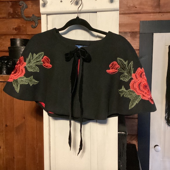 COLLECTIF LONDON DICKENS VICTORIAN SWING COAT & CAPELET UK14 - L - Picture 5 of 7